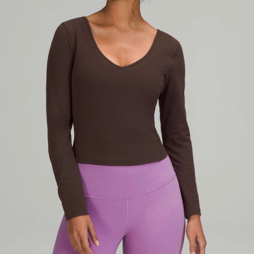 NWOT Lululemon Align Long Sleeve Shirt, French Press (Brown)
